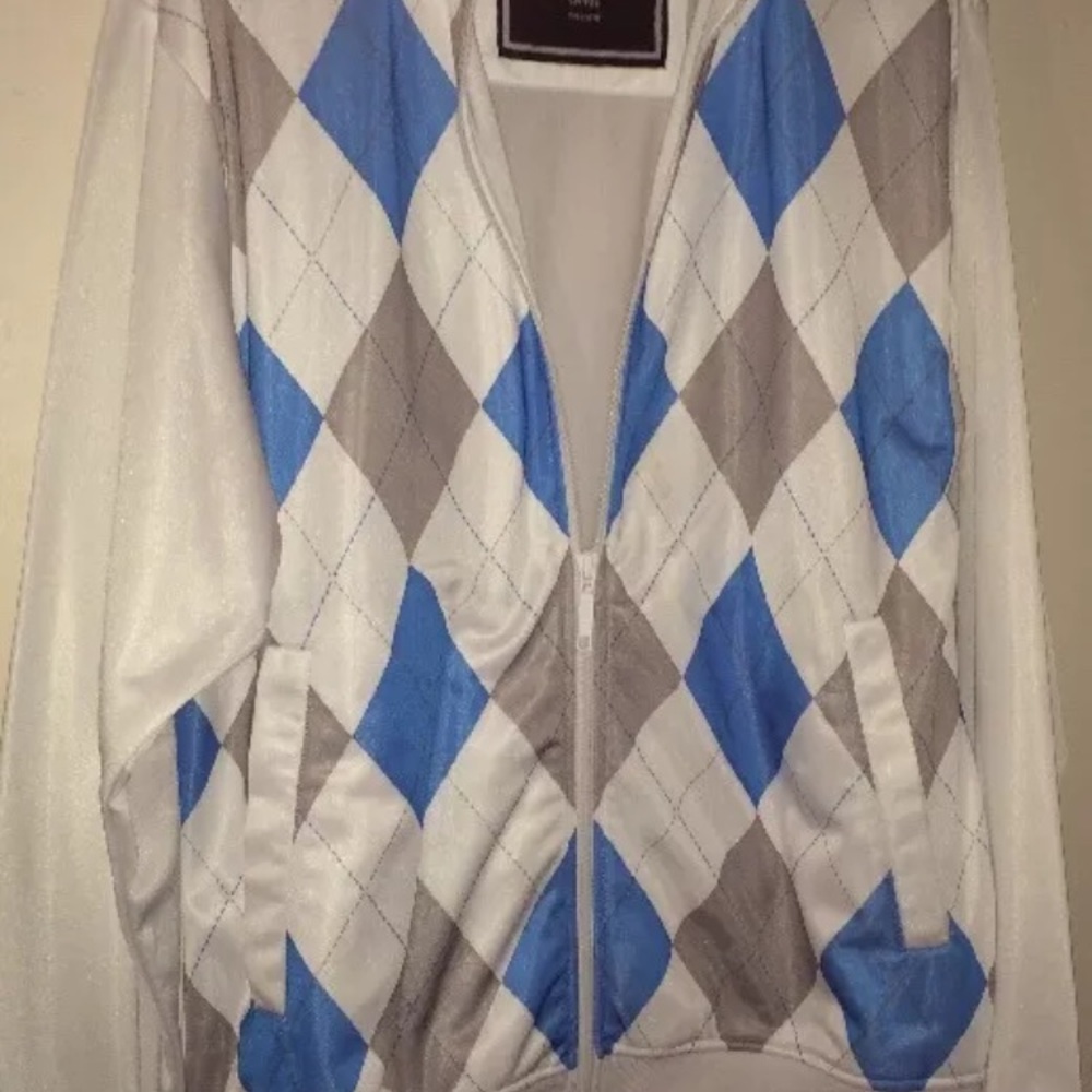 FOOTACTION Jacket Mens Track Suit Coat Large White